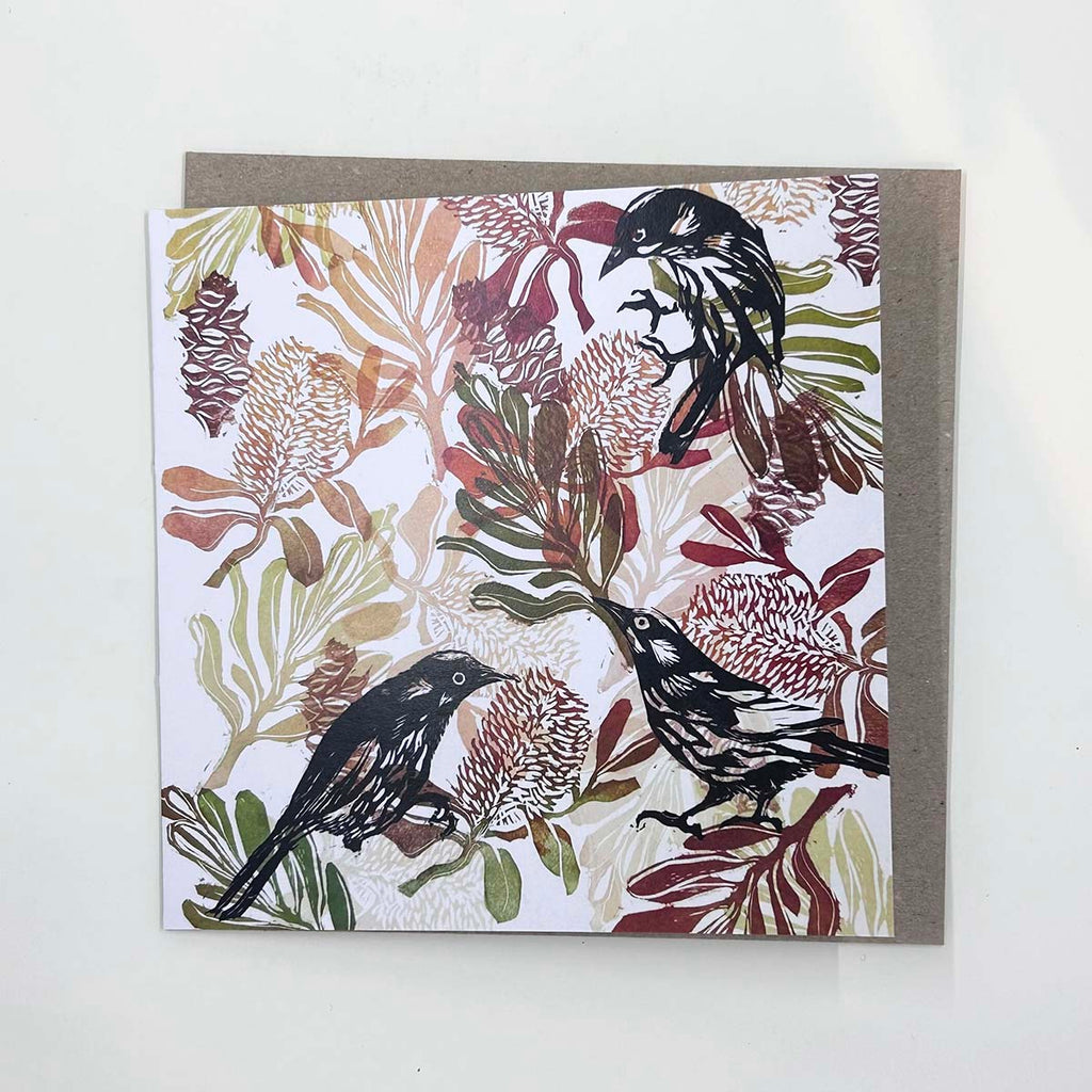 Jo Hollier | art cards | Creek Walks 1, card 6
