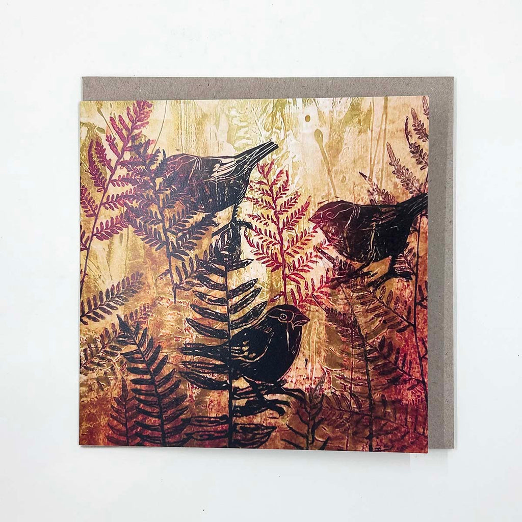 Jo Hollier | art cards | Creek walks 1, card 5