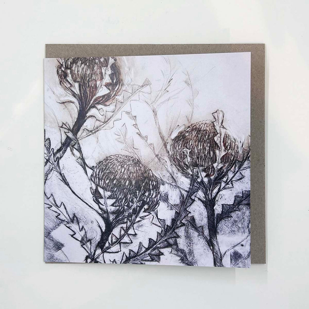 Jo Hollier | art cards | Creek walks 1, card 4