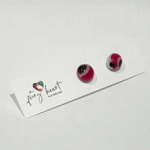 Load image into Gallery viewer, A Fiery Heart | Stud earrings |