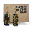 Irina Nazarova | Earrings | Spiky leaves – rectangle