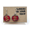 Irina Nazarova | Earrings | Spiky leaves – round