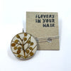 Irina Nazarova | Pendant | Wattle on white