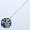 Irina Nazarova | Pendant | White petals on blue