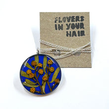 Load image into Gallery viewer, Irina Nazarova | Pendant | Wattle on blue