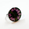 Irina Nazarova | Ring | Purple petals on green