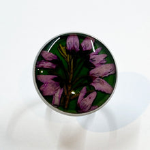 Load image into Gallery viewer, Irina Nazarova | Ring | Purple petals on green