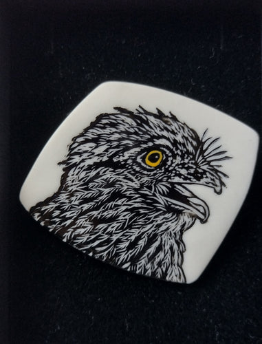 Fenja T. Ringl | Brooch - Tawny Frogmouth |