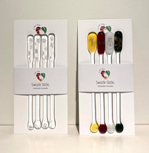 Load image into Gallery viewer, A Fiery Heart | Glass | Swizzle Sticks- Christmas