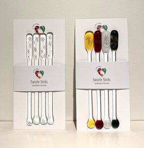 A Fiery Heart | Glass | Swizzle Sticks- Christmas