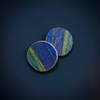 Inke Falkner i.f.made | Earrings | Striped - stud circles