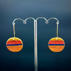 Inke Falkner i.f.made | Earrings | Striped - hanging circles