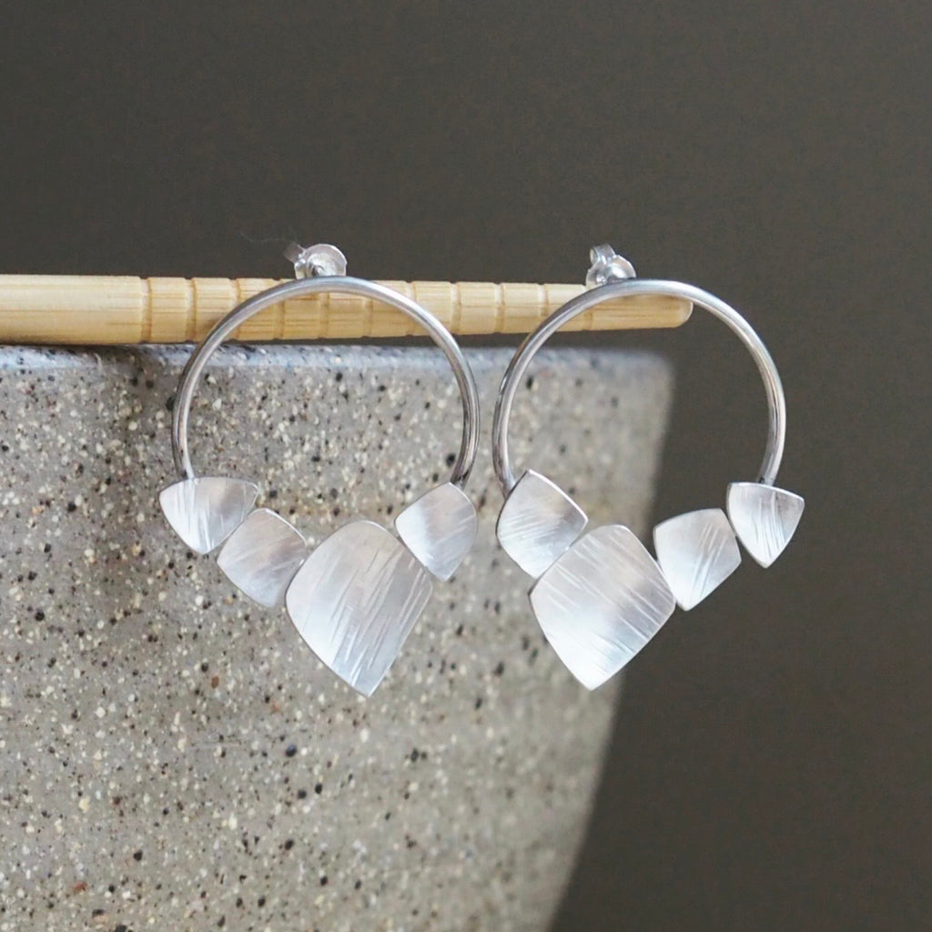Sarah Bourke | Earrings | Eucalypt loop studs