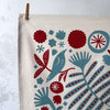 Abby Bursaria Workshop | Tea towel - Fronds & flowers |
