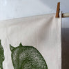 Abby Bursaria Workshop | Tea towel - Wombat front & back |