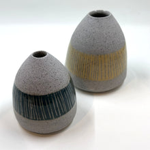 Load image into Gallery viewer, Michelle Watson Muddy Ducks Clay | vase | Teal stripe
