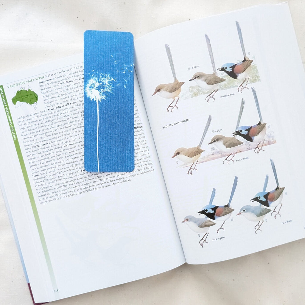 Jessica Blue Bower Art | Bookmark – Dandelion Wishes |