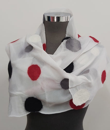 June Hope | hand-felted silk and merino scarf |
