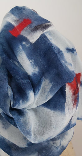 June Hope | hand-dyed, hand-felted with merino fleece fine wool wrap |