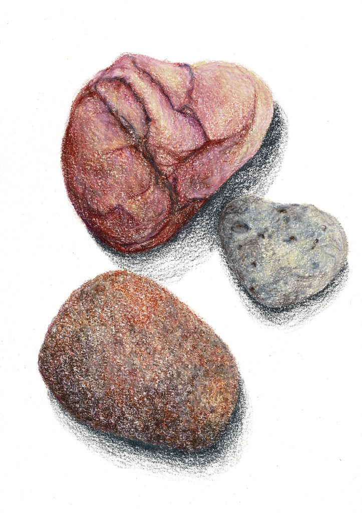 Jennifer Burns | Drawing | Wishing Stones White