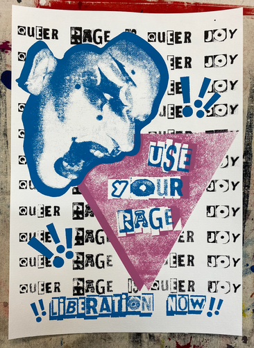 Juno Briedenhann | Printmaking | Queer Rage is Queer Joy