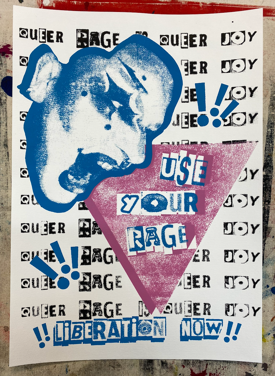 Juno Briedenhann | Printmaking | Queer Rage is Queer Joy