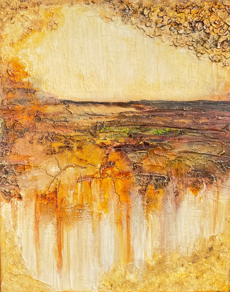 Ludmilla Braguina | Painting | Golden Landscape of Light (DYSWIS collection #1)