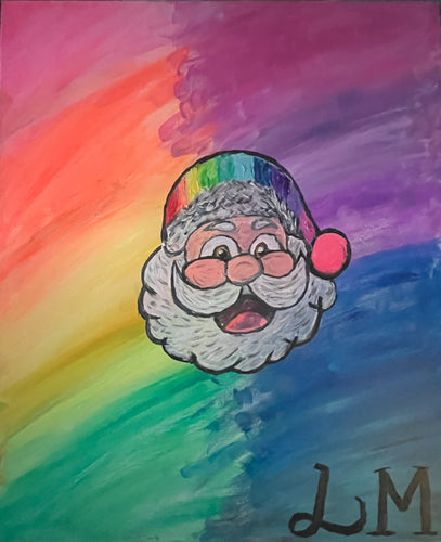 Luka Musicki | Painting | Rainbow Santa Claus