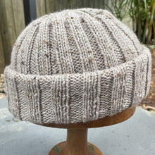 Load image into Gallery viewer, MicMac Design | HATITUDE classic fisherman's beanie in oatmeal