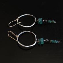 Load image into Gallery viewer, Vspora Art | Infinity Silver Ancient Roman Glass Earrings  |