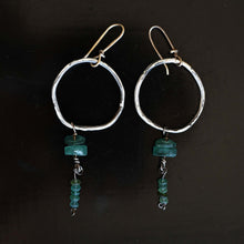 Load image into Gallery viewer, Vspora Art | Infinity Silver Ancient Roman Glass Earrings  |