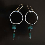 Vspora Art | Infinity Silver Ancient Roman Glass Earrings  |