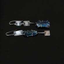 Load image into Gallery viewer, Vspora Art | Kyanite Gemstone Silver Earrings   |
