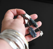 Load image into Gallery viewer, Vspora Art | Kyanite Gemstone Silver Earrings   |