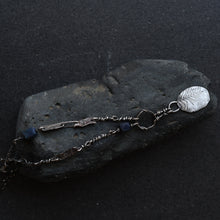 Load image into Gallery viewer, Vspora Art | Fern Long Silver Artisan Necklace   |