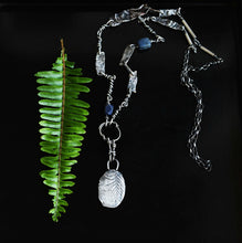 Load image into Gallery viewer, Vspora Art | Fern Long Silver Artisan Necklace   |