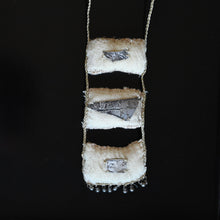 Load image into Gallery viewer, Vspora Art | Sacred Frankincense and Myrrh Resin, muslin, silver, beads, waxed cotton necklace |