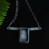 Vspora Art | Silver Leaf Impression Artisan Necklace |