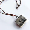 Vspora Art | Silver Paper Book Necklace |