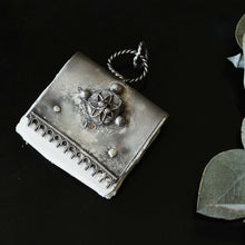 Load image into Gallery viewer, Vspora Art | Silver Paper Book Necklace |