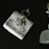 Vspora Art | Silver Paper Book Necklace |