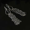 Vspora Art | Knitted Silver Earrings |
