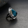 Vspora Art | Sea Urchin Chrysocolla Ring |