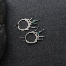 Load image into Gallery viewer, Vspora Art | Silver Earrings with Gemstone Beads |