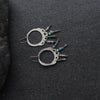 Vspora Art | Silver Earrings with Gemstone Beads |