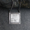 Vspora Art | Dreaming in the Woods Silver Etched Necklace |