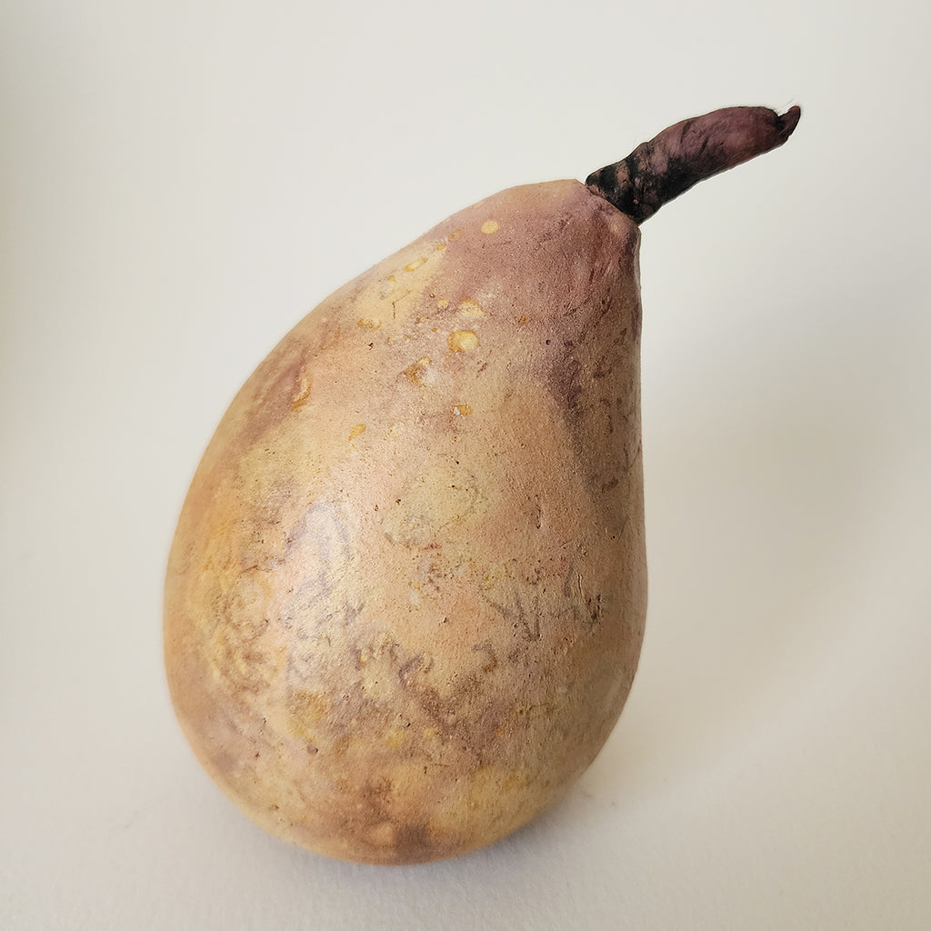 Muddy Ducks | Saggar fired ceramic pear