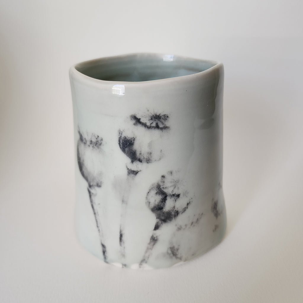 Muddy Ducks | Porcelain Poppy vase