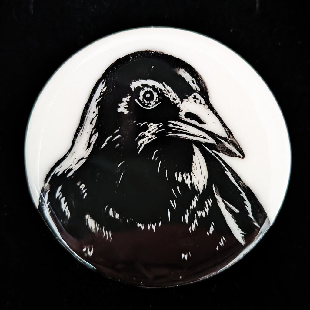 Fenja T. Ringl | Brooch - Magpie Scout |
