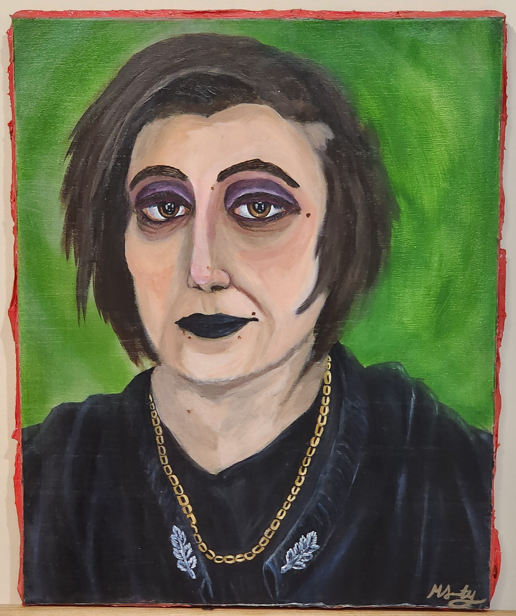 Margie Samoty | Painting | I Couldn't Afford a Frame, So My Flesh Shall Do